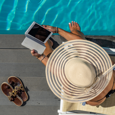 Operate the automatic pool surface skimmer from anywhere with the app coming soon